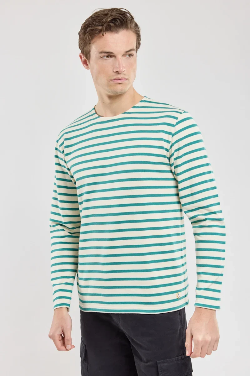 Convenient Breton striped shirt - rustic organic cotton Minimalist