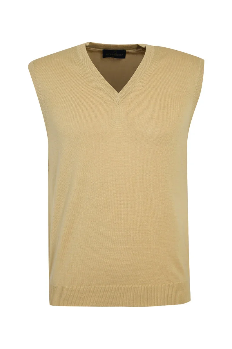 Elegant Sleeveless jumper Bérac - merino wool Contemporary