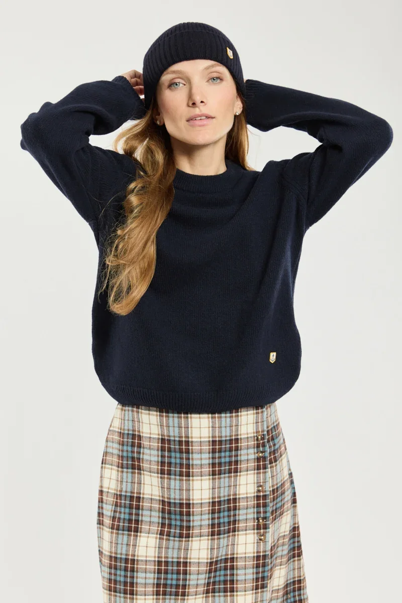 Elegant Cropped jumper Heritage - wool Innovative