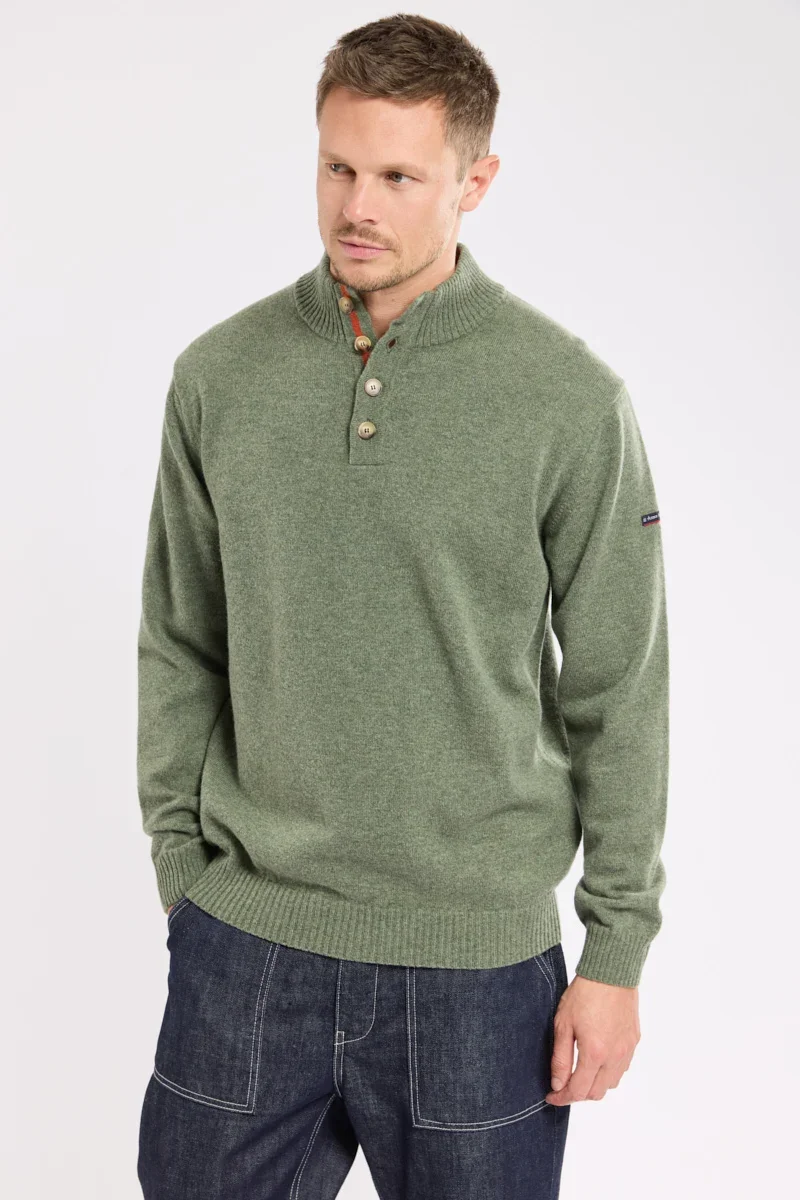 High-Quality Zip-neck jumper - wool Crafted