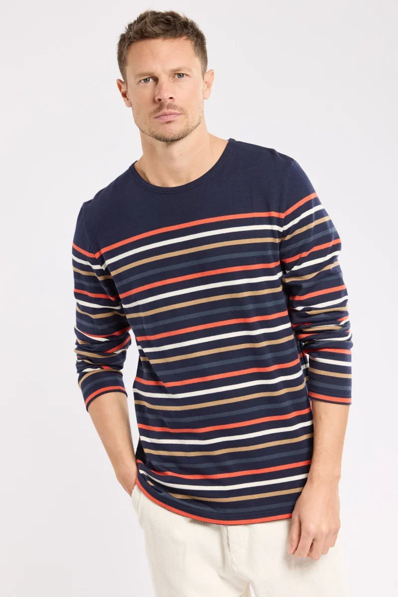 Stylish Deauville Breton striped shirt - rustic cotton Premium Material
