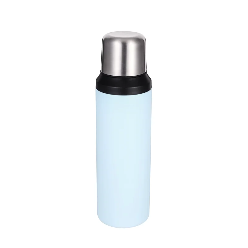Elite 750ml Stainless Steel Water Bottle with Cup Lid 11008 Efficient