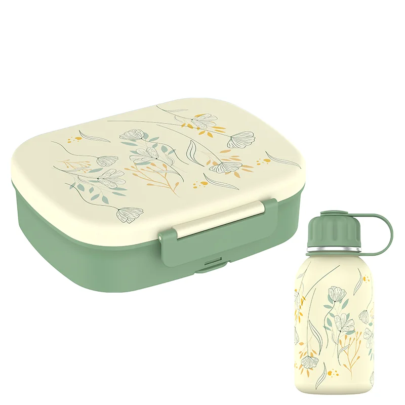 Solid 900ml Lunch Box and 12 oz Water Bottle Set Proven
