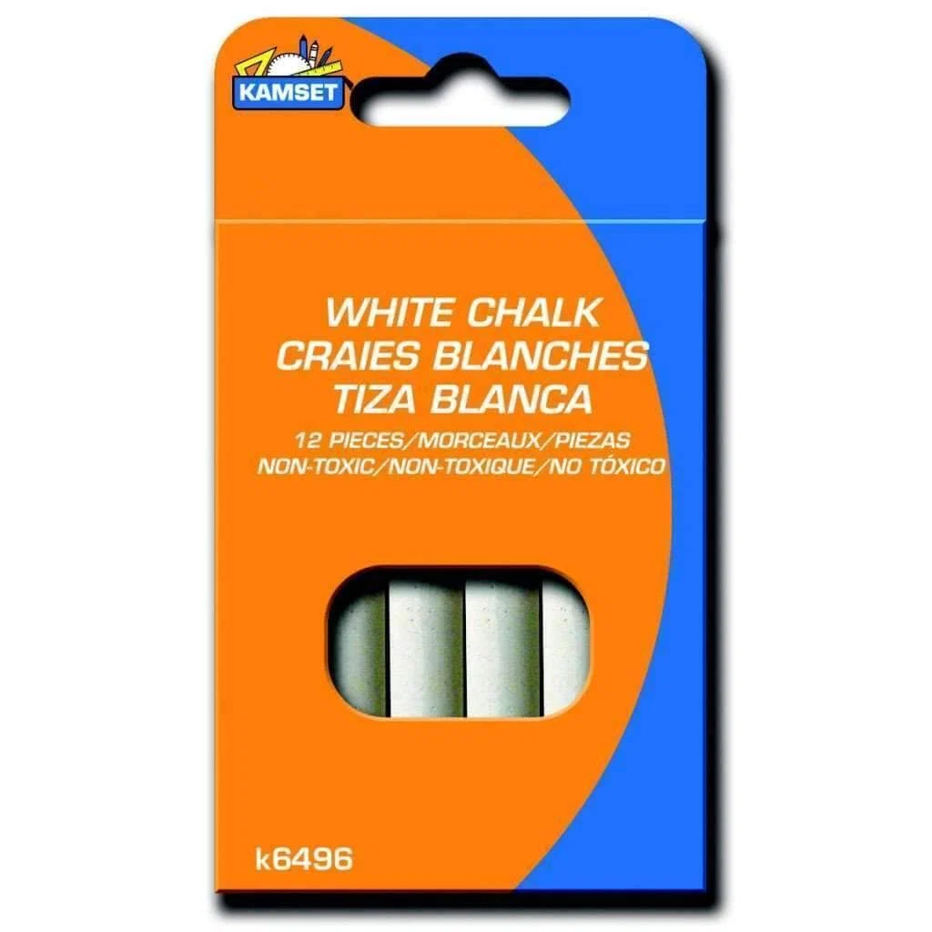 Reusable Chalk - White 12 Pc Pure