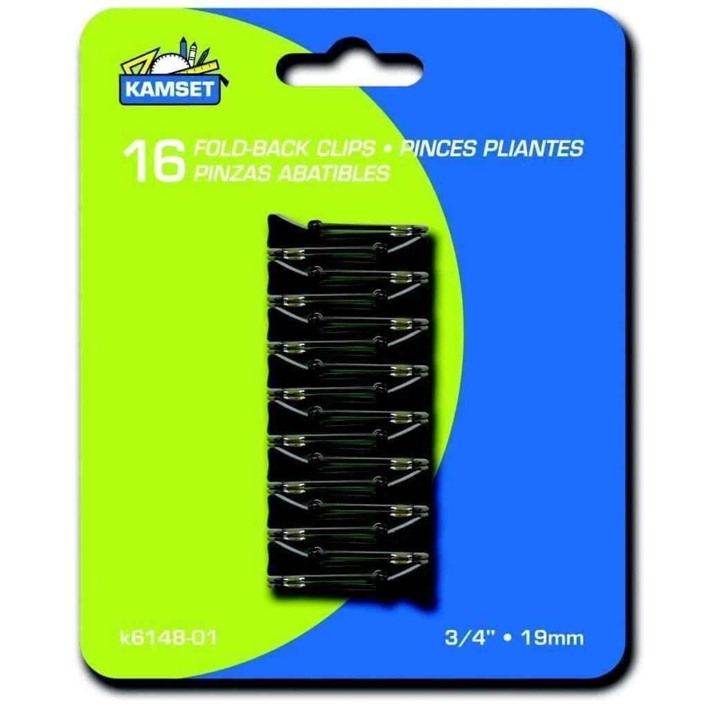 Specialty Fold Back Clips 16pcs High-Grade