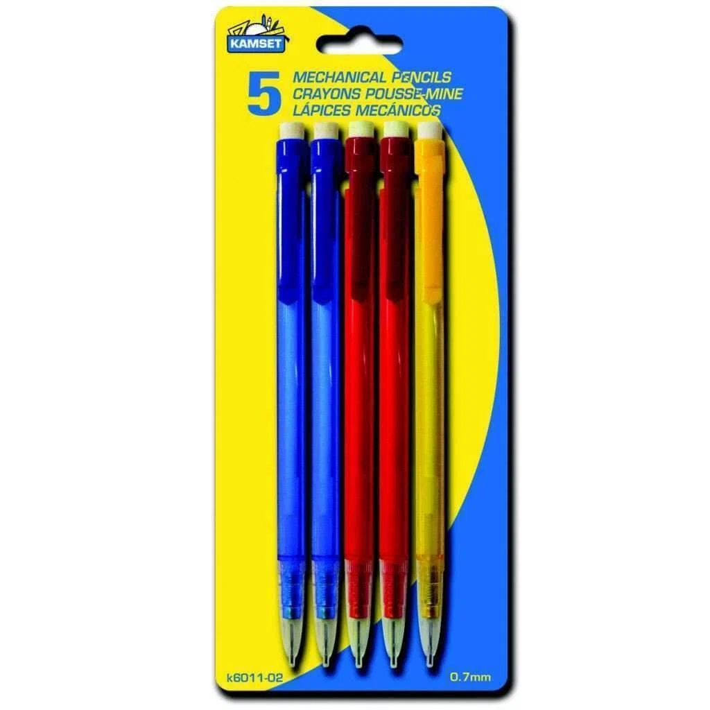 Dependable Mechanical Pencils - 5 0.7mm Luxury