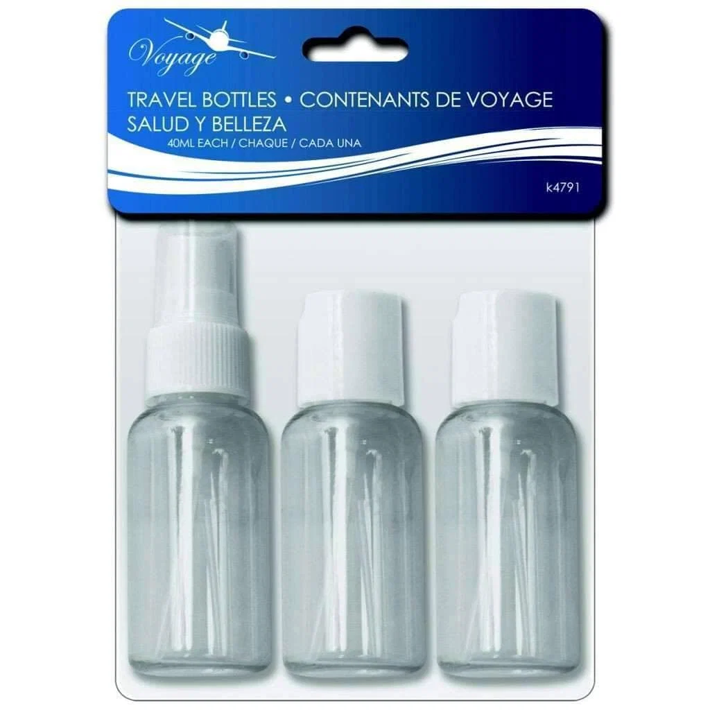 Healthy 3-Piece 40 ml Travel Bottle Set Soft