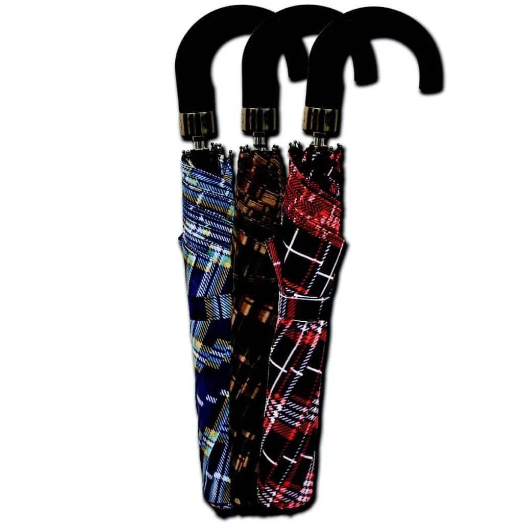 Unique Umbrella 17in Compact Handle Assorted Premium