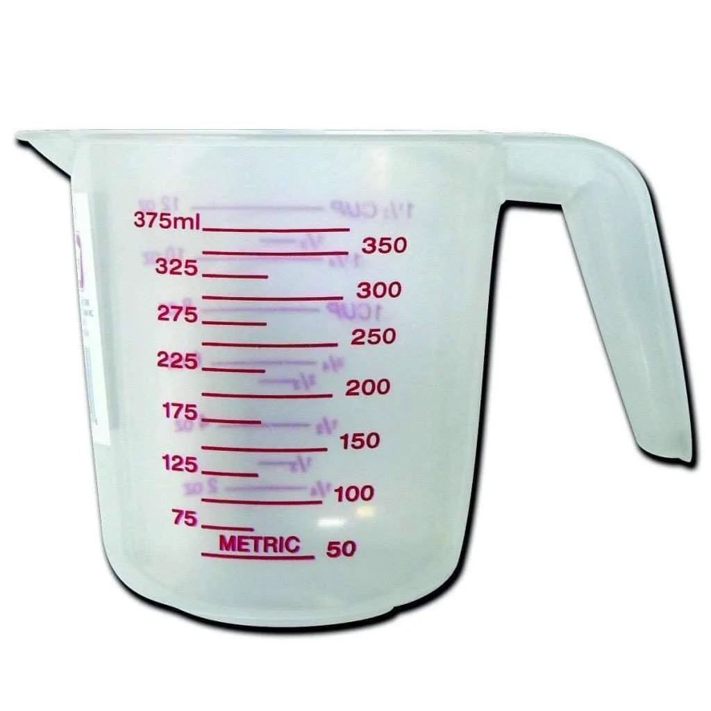 Recyclable Measuring Cup Plastic 375ml Soft