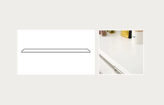 Dependable COUNTERTOP RESUME 120-2CT WH Detailed