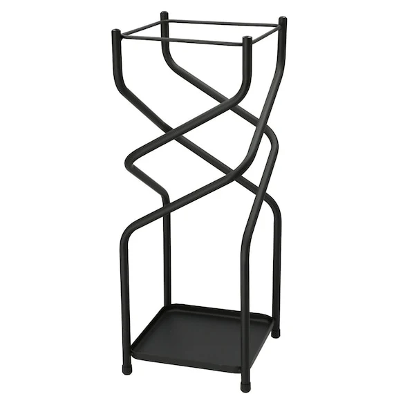 Premium UMBRELLA STAND N-SPIRAL BK Minimalist