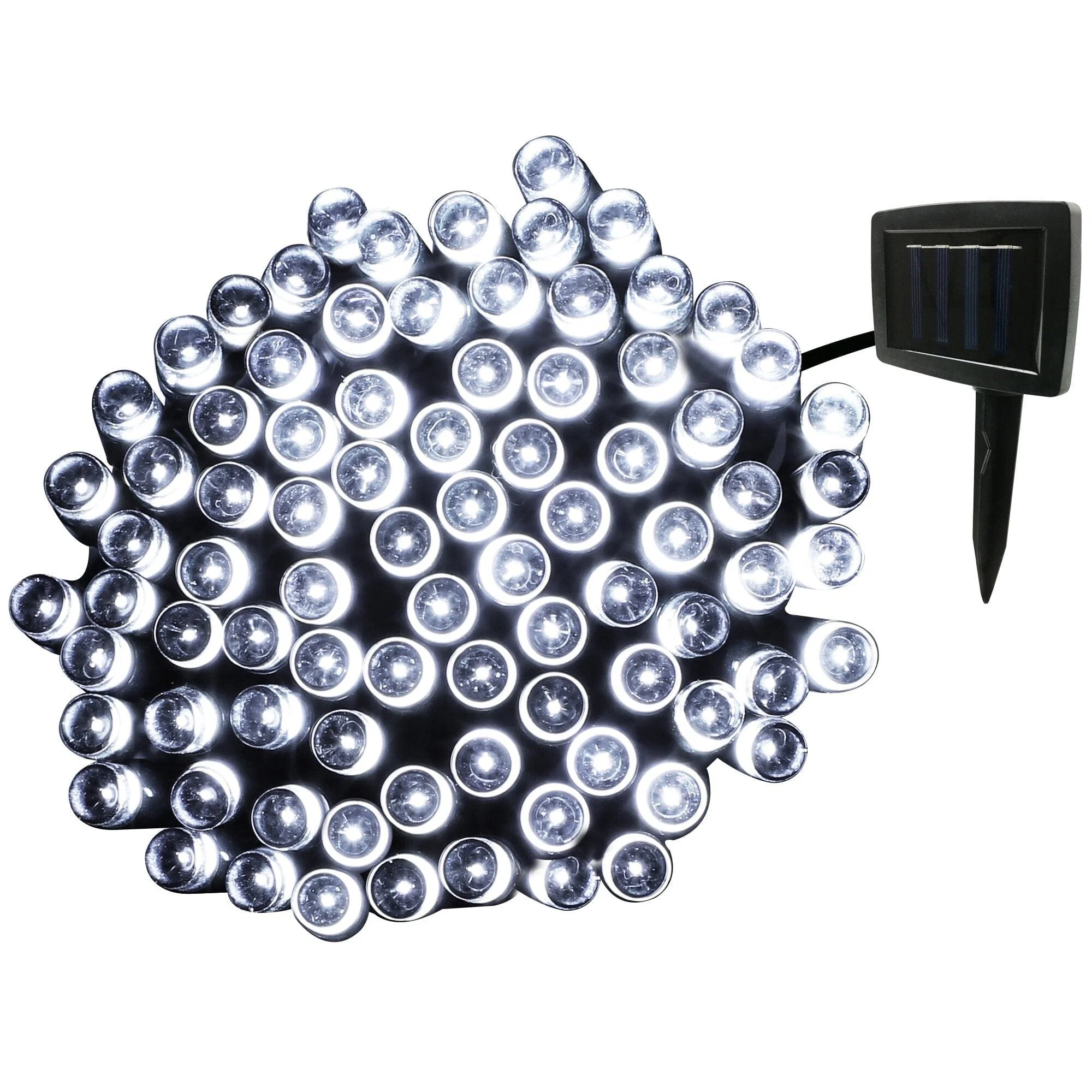 Responsible White 150 LED Solar String Lights Breathable
