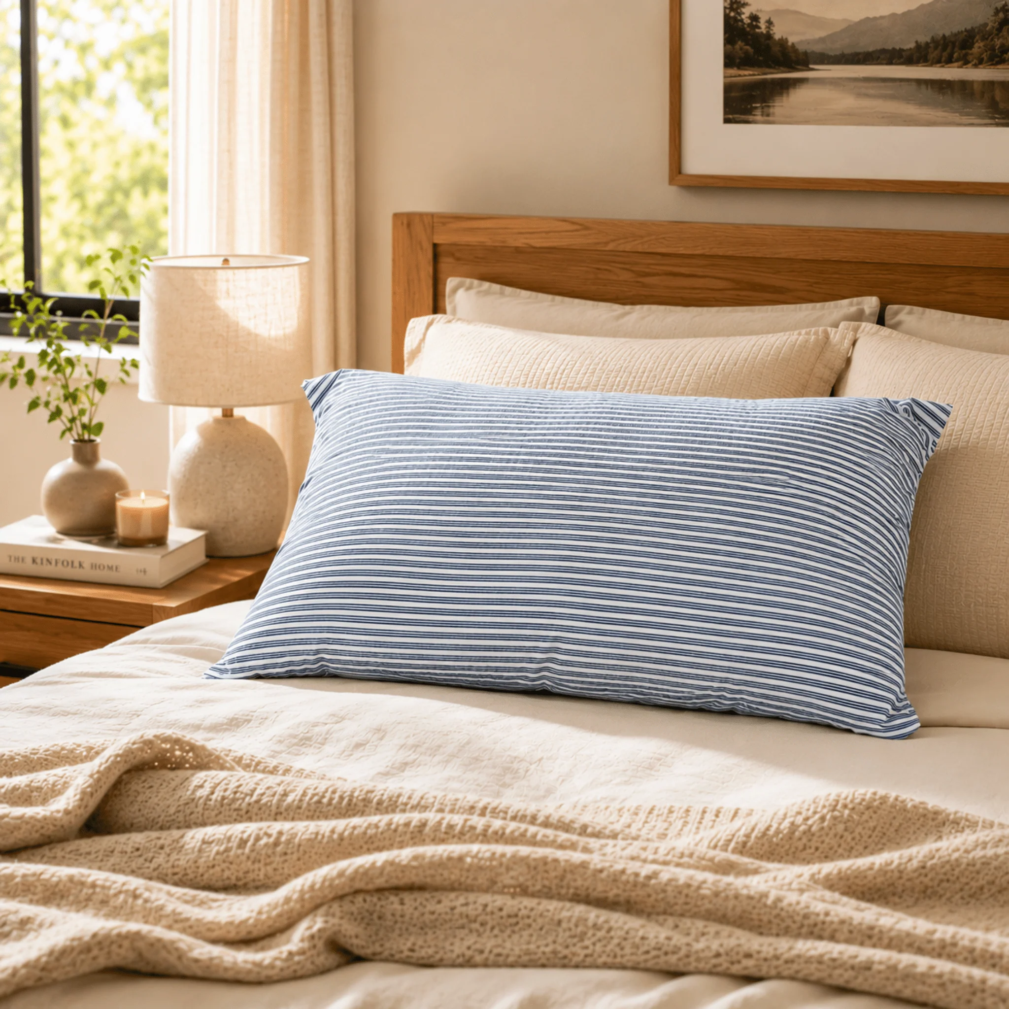Trusted Lauren Taylor - Classic Stripe Jumbo Pillow Practical