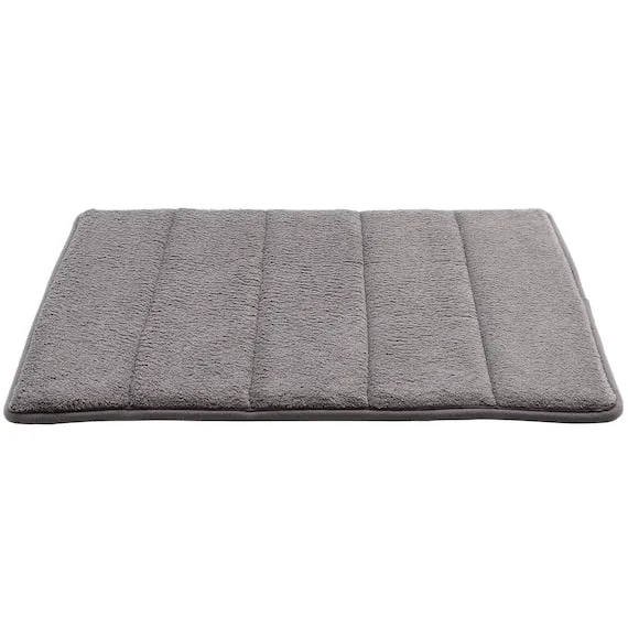 Official MEMORY FOAM BATH MAT BAGGIO GY 35X50 Smooth