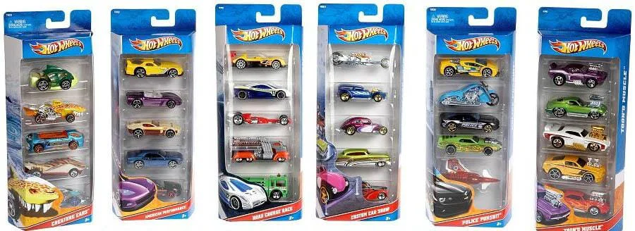 Pure Hot Wheels - 5 Cars gift pack Elegant