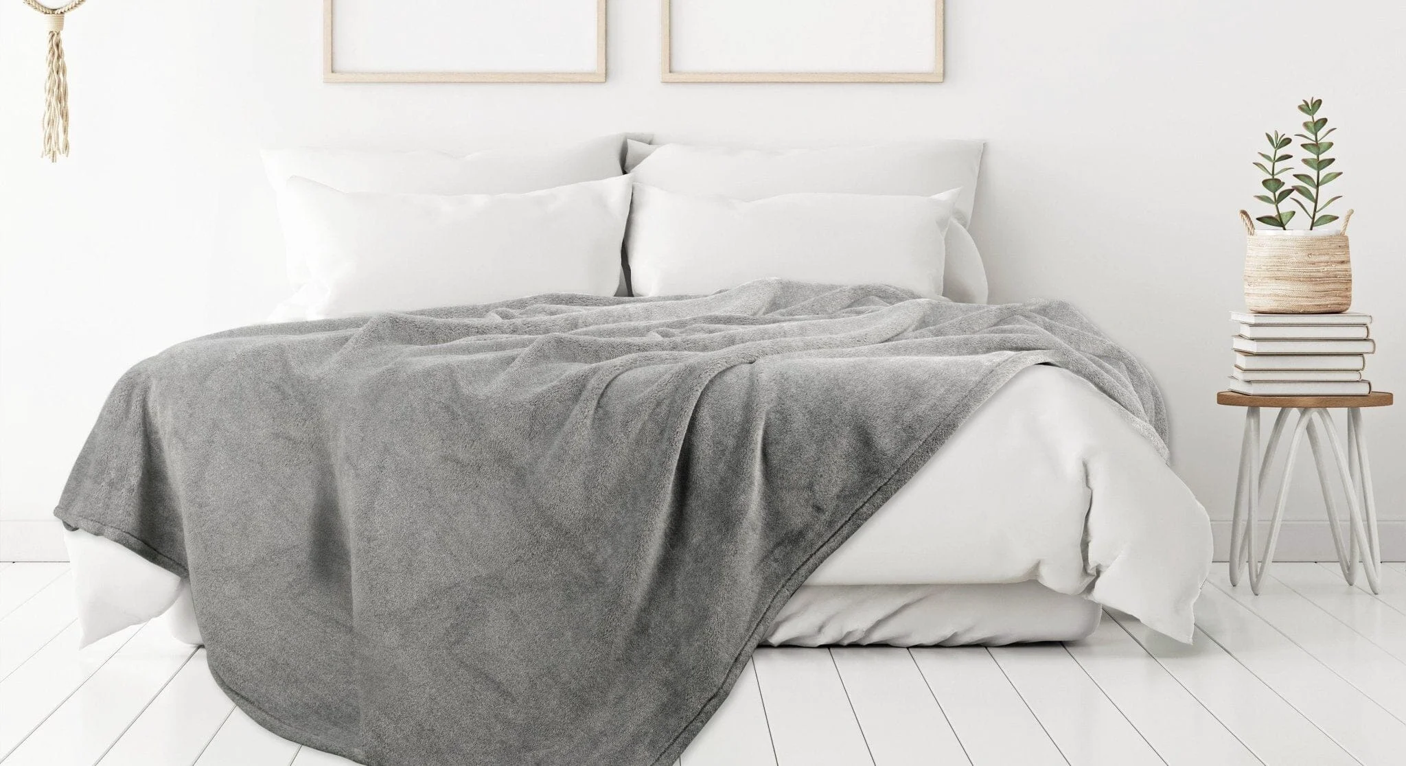 Contemporary Antibacterial Velour Throw Superior