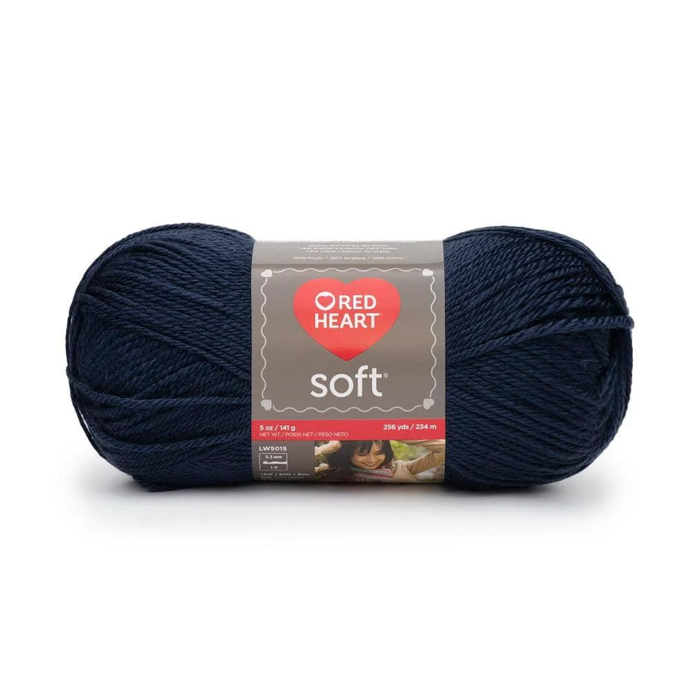 Stylish Red Heart Soft Yarn Navy Optimized