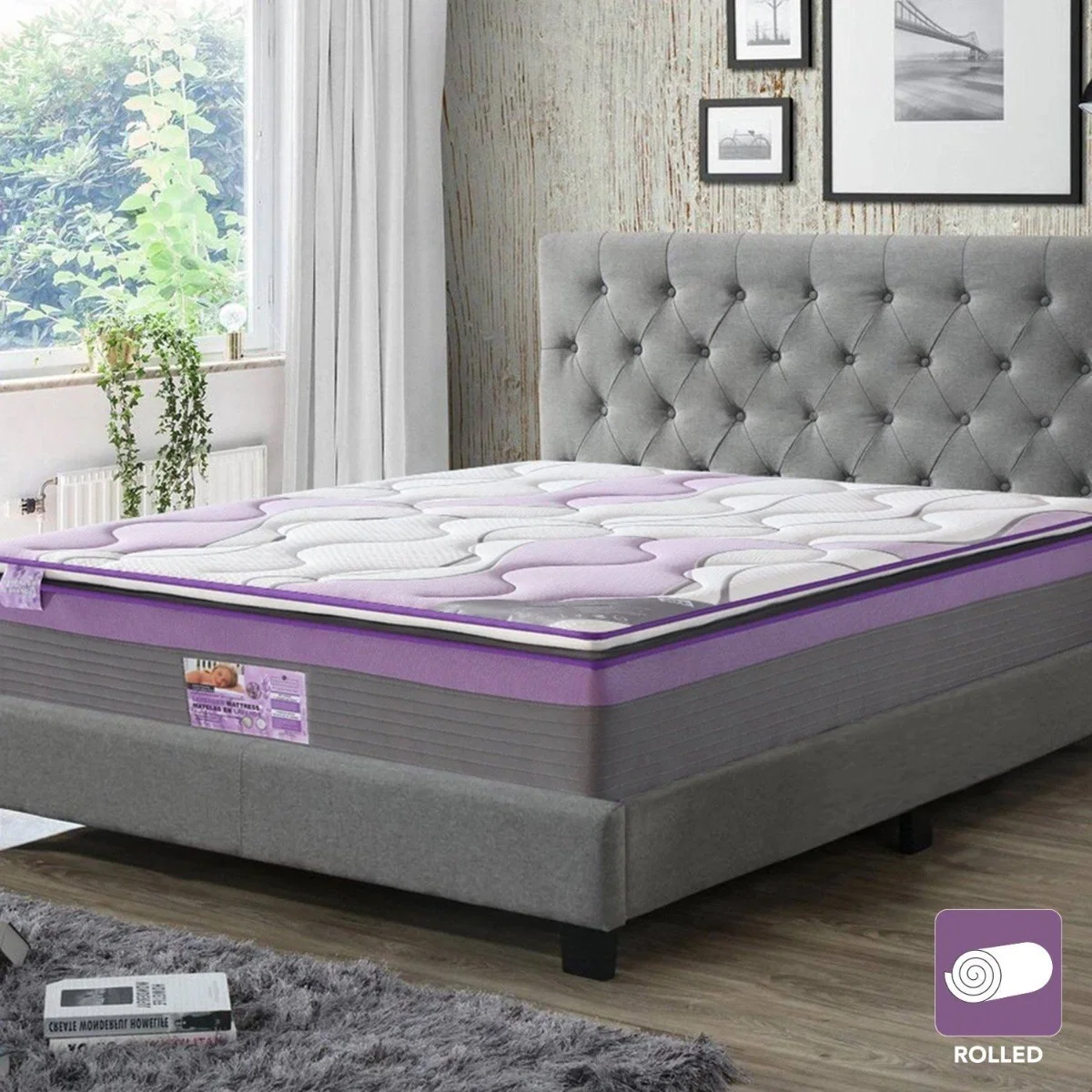 Refined Maison Blanche Chateau Royal - Lavender Scent Rolled Mattress Premium Material