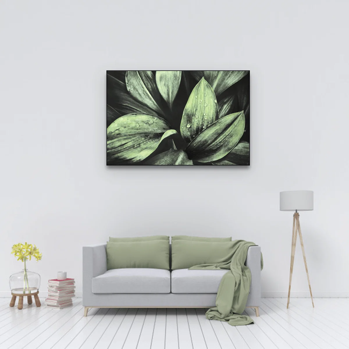 Comfortable Leaf greenery Canvas Fine Crafted