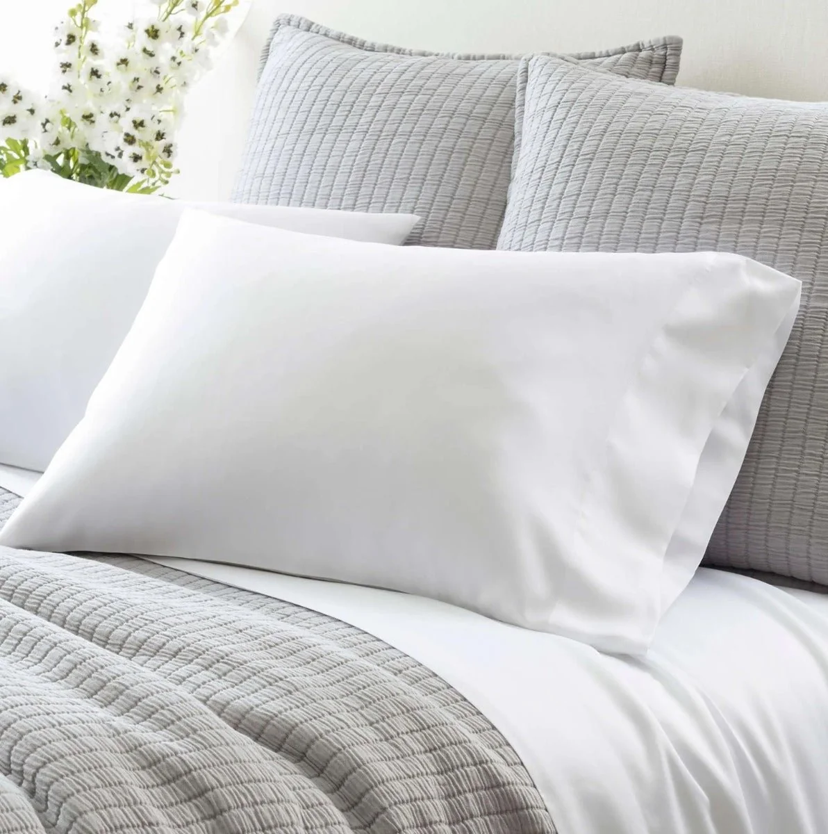Healthy Pillow Case Pair 20x30 Solid Color T350 Asst Trusted