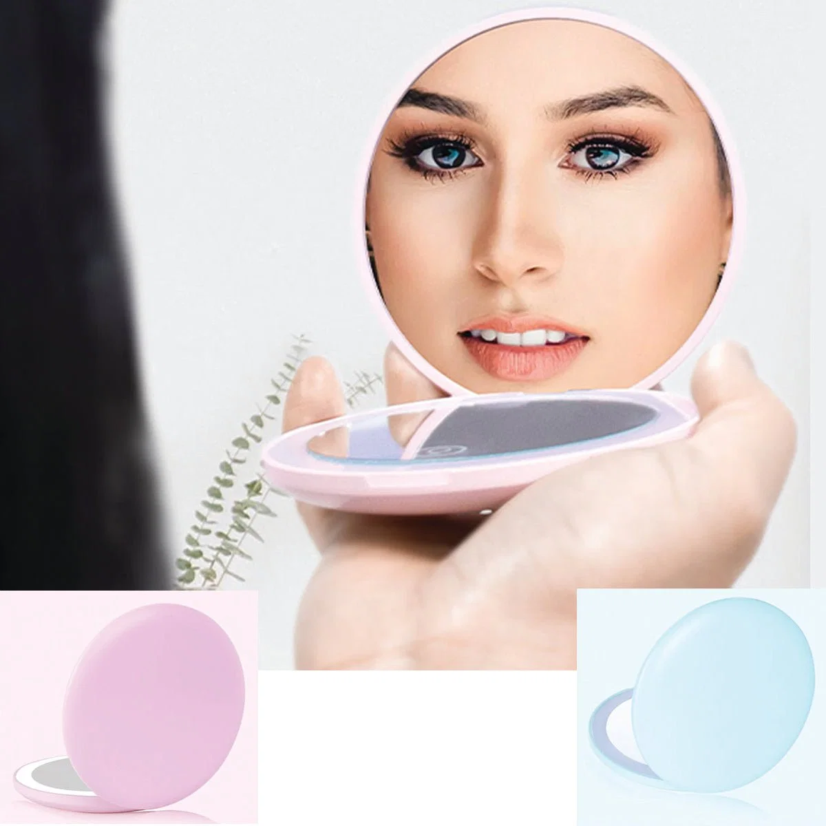 Smart Led Cosmetic Mirror 2 Times Magnification rechargeable Healthy