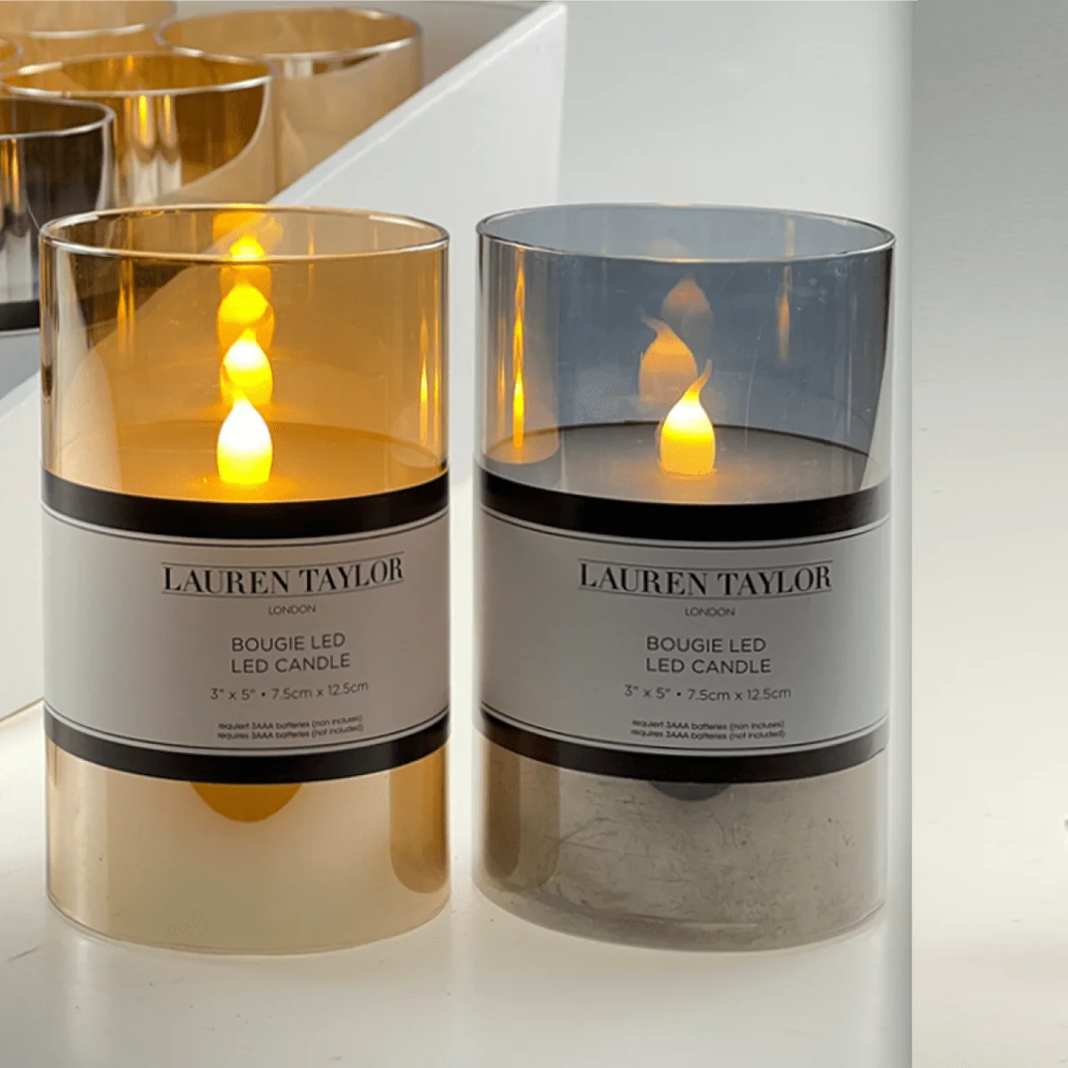 Powerful Candle Glass LED Original