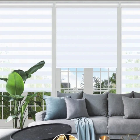 Fine Crafted Day amp Night - Cordless Roller Blinds White Top-Quality