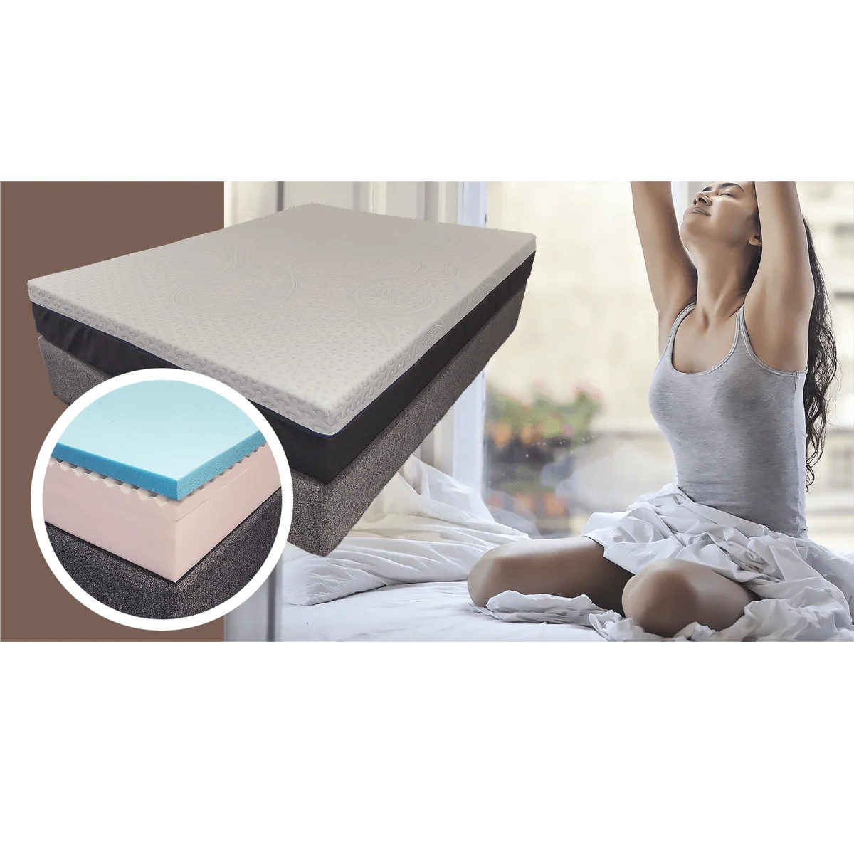Exceptional Rolled Mattress Elite Gel Memory Foam Top-Quality