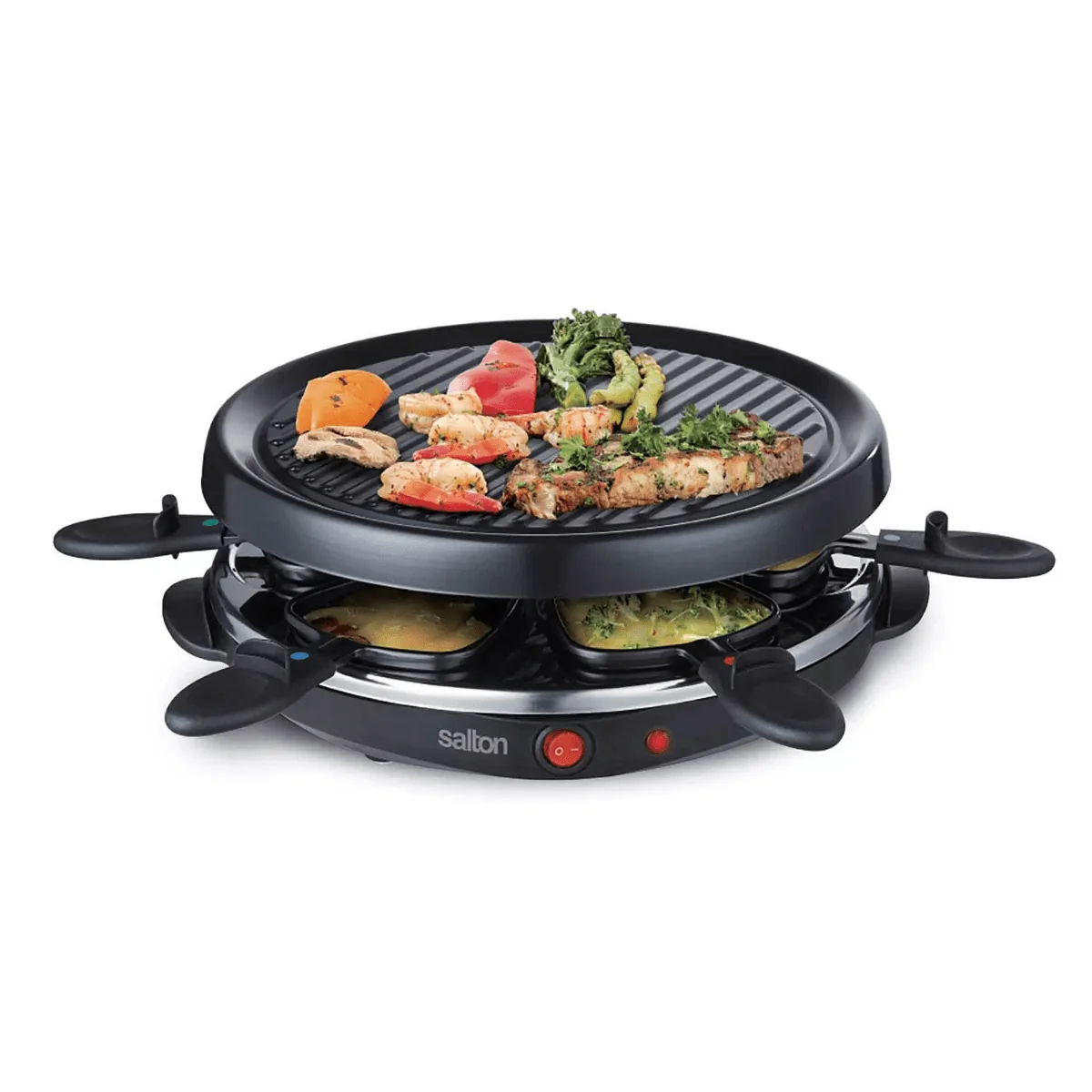 Relaxed Salton - Party Grill and Raclette 6 persons Natural