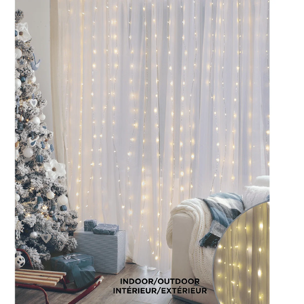 Comfortable 300l 5mm 2mx2m Outdoor Curtain Light Efficient
