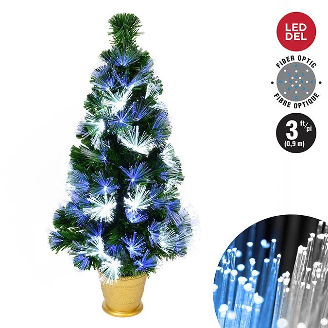 Eco-Friendly Led Fibre Optic Tree 80tips 90 CM Superior