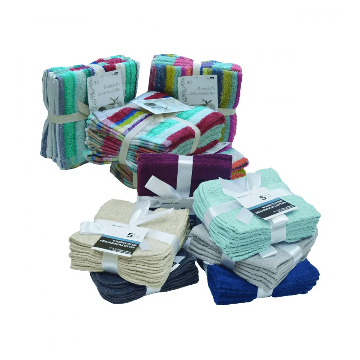 Carefully Designed Face Cloth 5pk Consistent