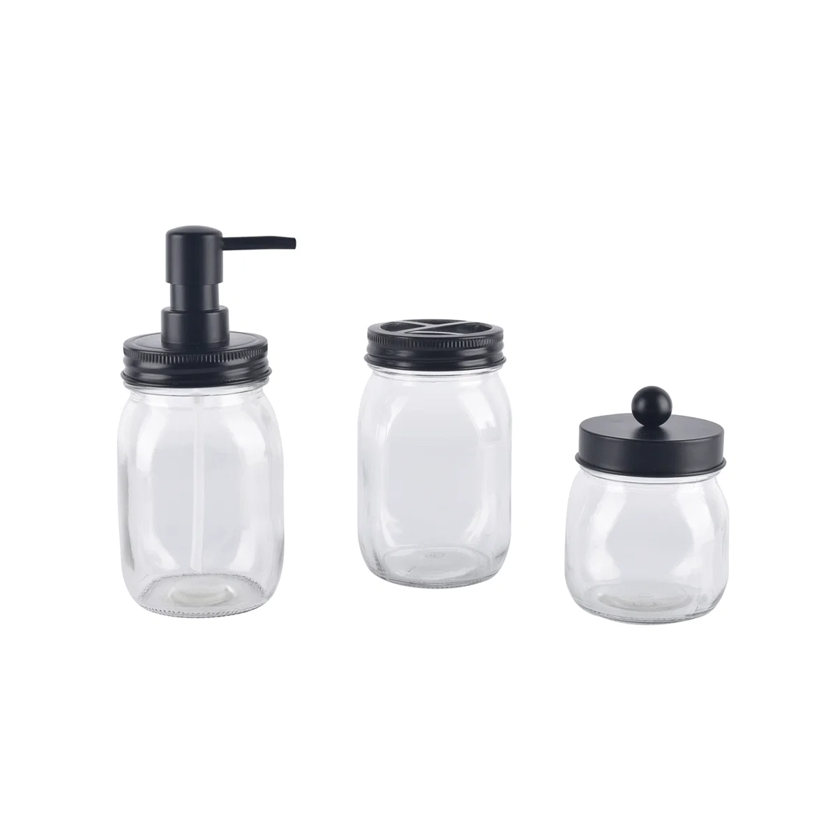 Exclusive 3 Pcs Glass Access Bathroom Enhanced