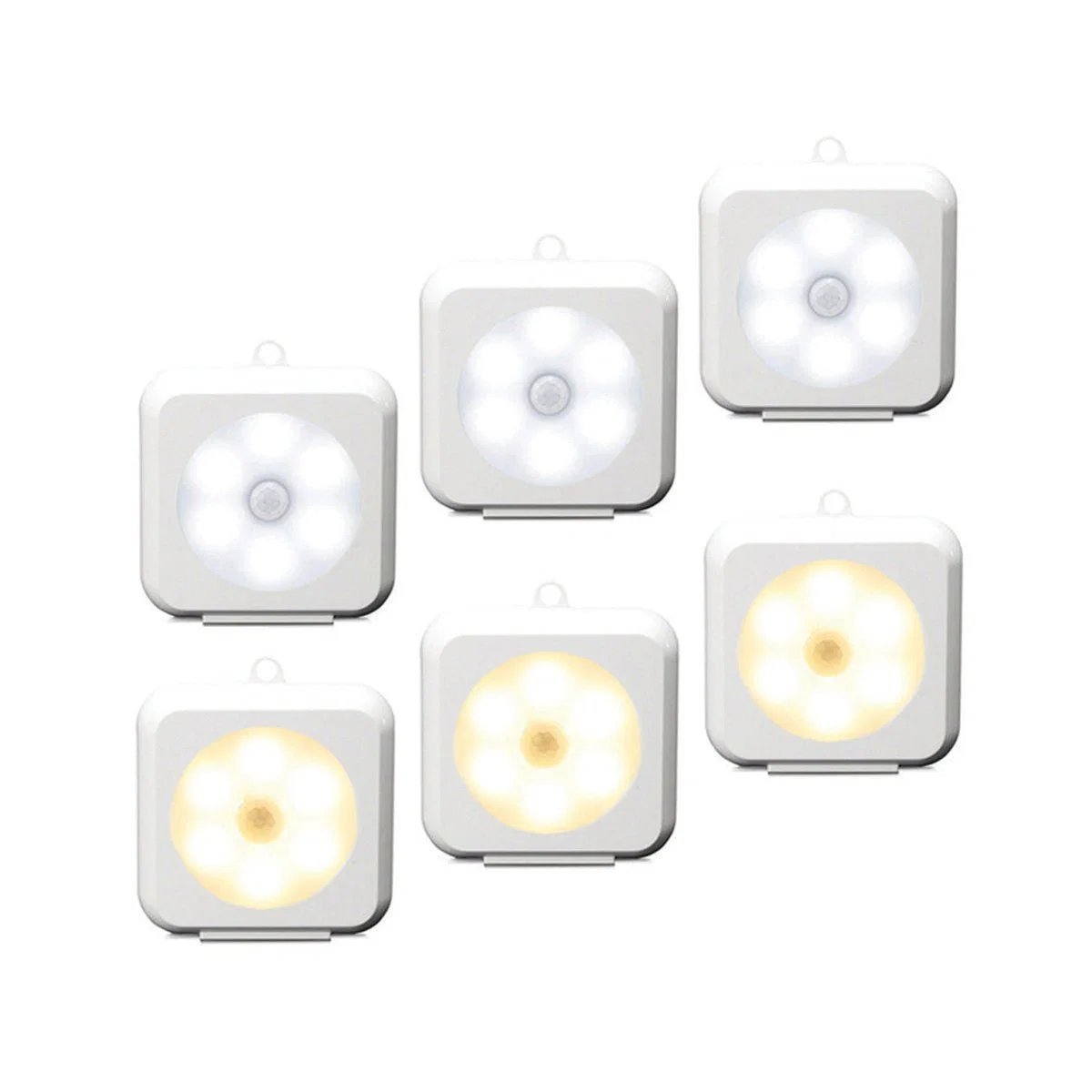 Unique WATTSON Set of 2 Square Infrared Motion Sensor Lights Durable