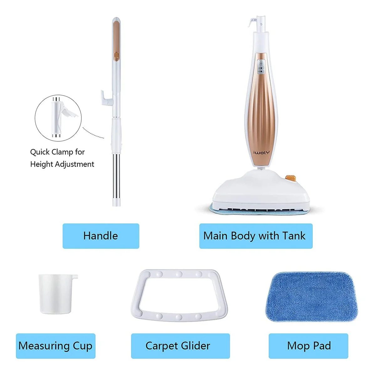 Secure Massimo Steam Mop 410ml – Multi-Surface Deep Cleaner Detailed