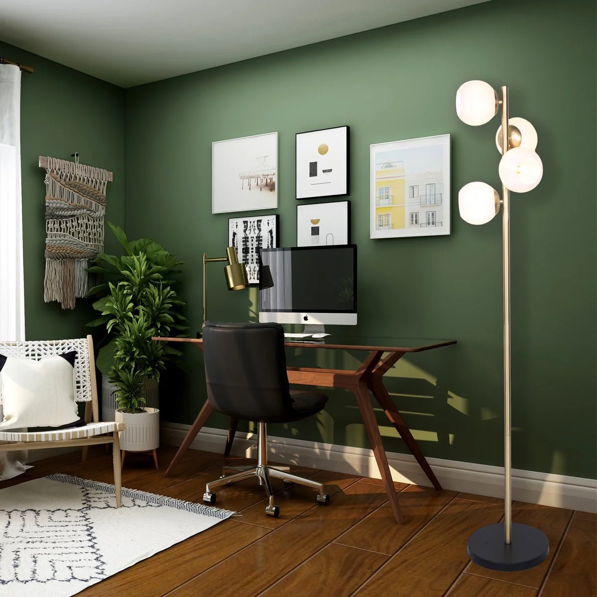 Premium Floor Lamp 4 Head Contemporary