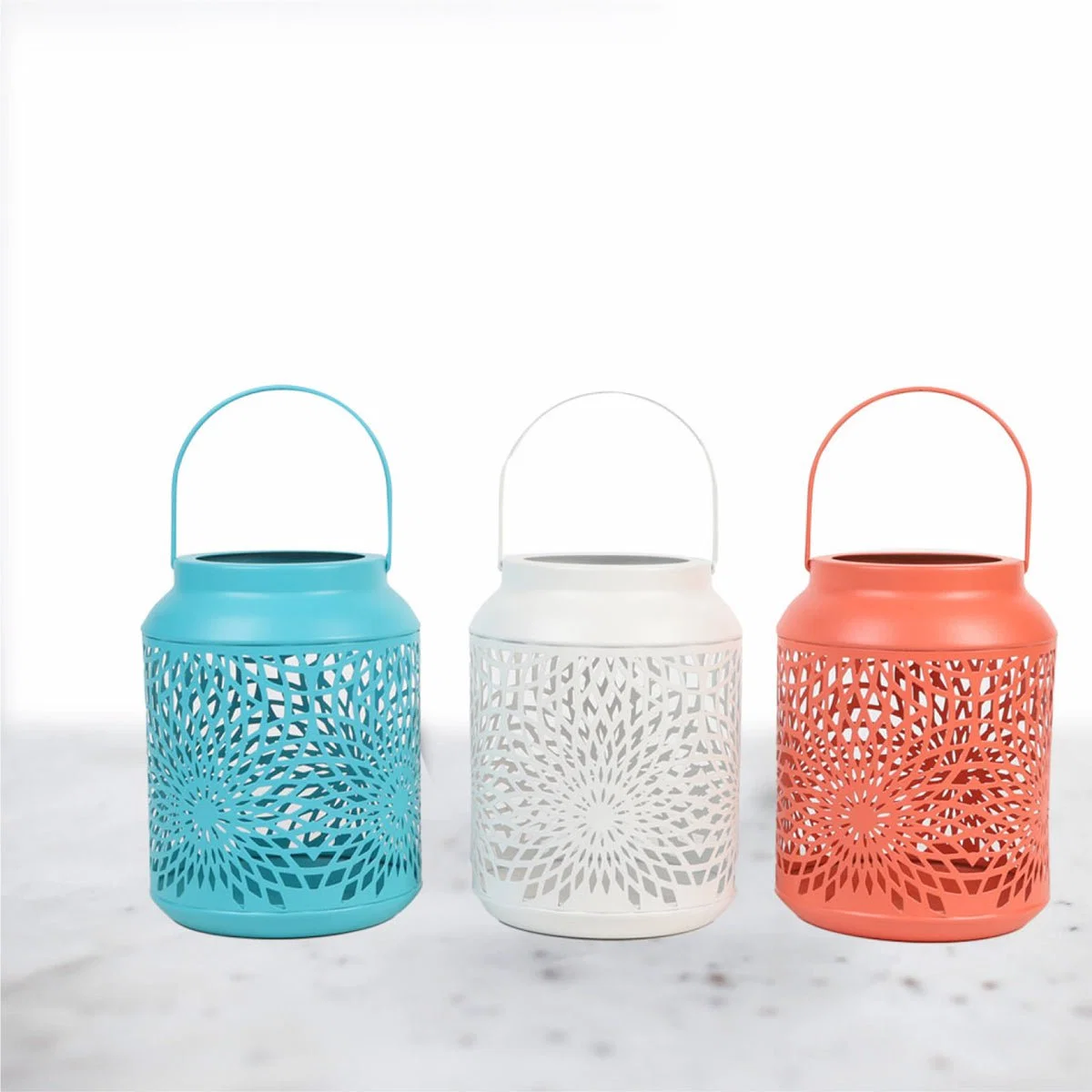 Detailed Metal Lantern Flower Cut High-Quality