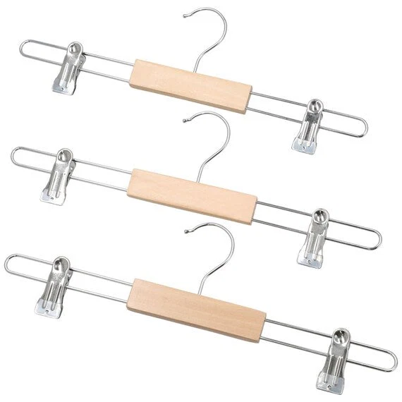 Easy-to-Use WOODEN SKIRT HANGER W36 LOTUS Sustainable