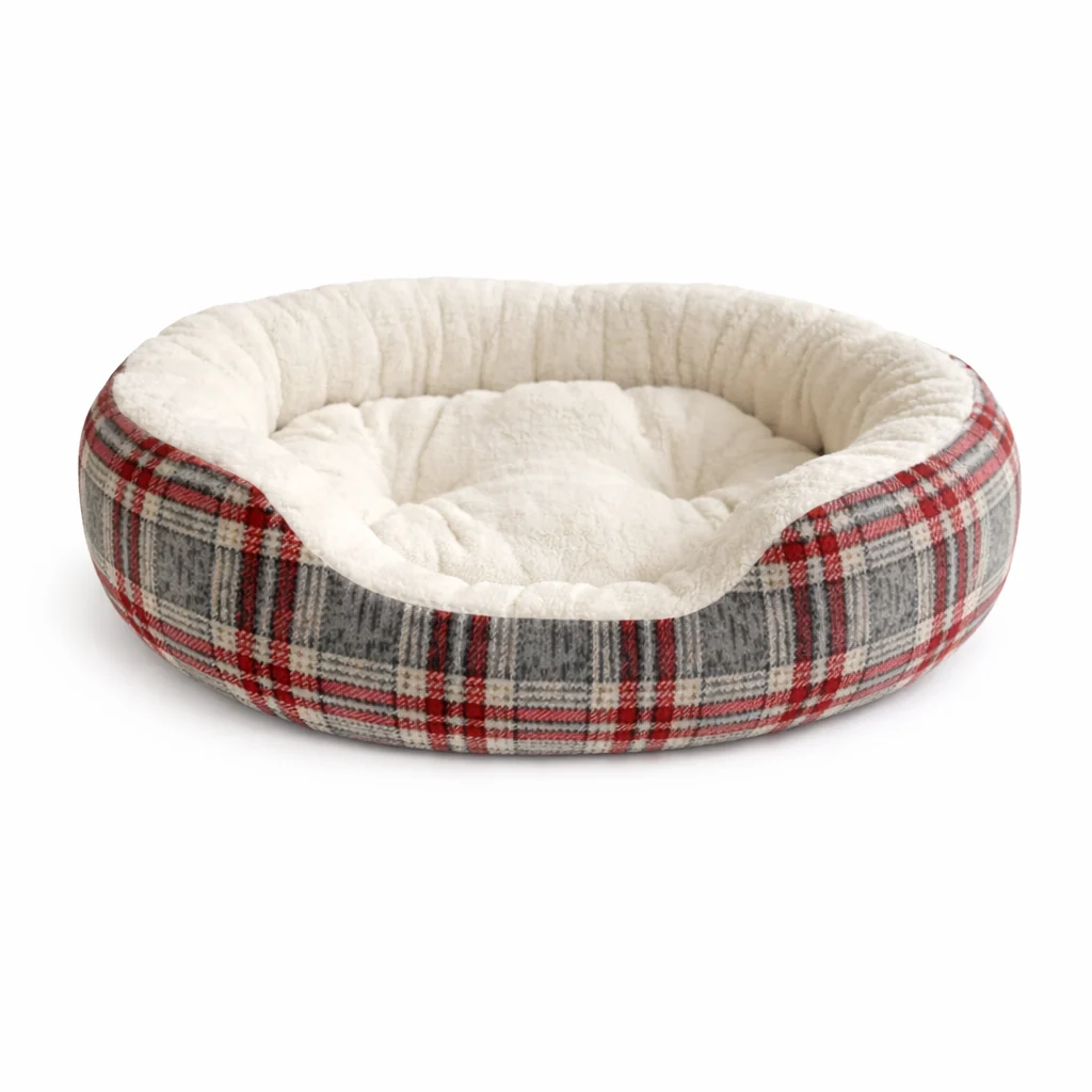 Functional Paws Whiskers - Round Pet Bed Organic