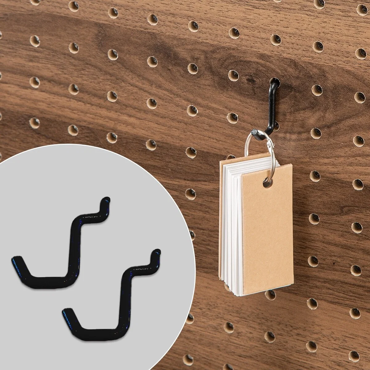 Authentic PUNCHING WIRE HOOK 1HOLE BK 2PCS Verified