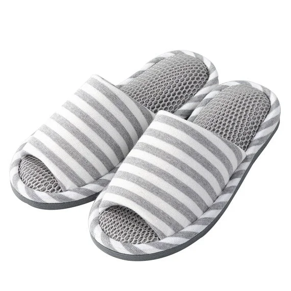 Sophisticated SLIPPERS MESH BORDER MB2301 GY M Lightweight