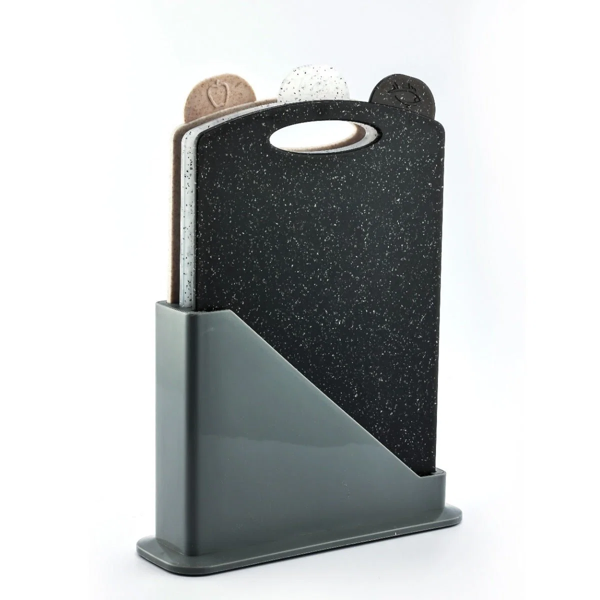 Lightweight Nylon Fiber Cutting Board Set With Holder 4Pcs Soft