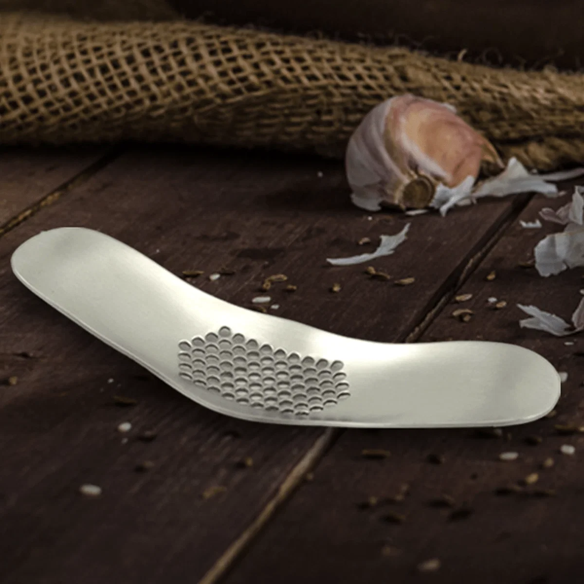 Expertly Made MASSIMO - Stainless Steel Garlic Press Eco-Friendly