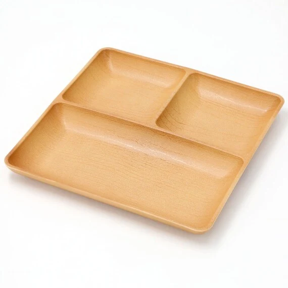 Quality WATER-REPELLENT 24CM LUNCH PLATE WOOD LIKE NA Enhanced