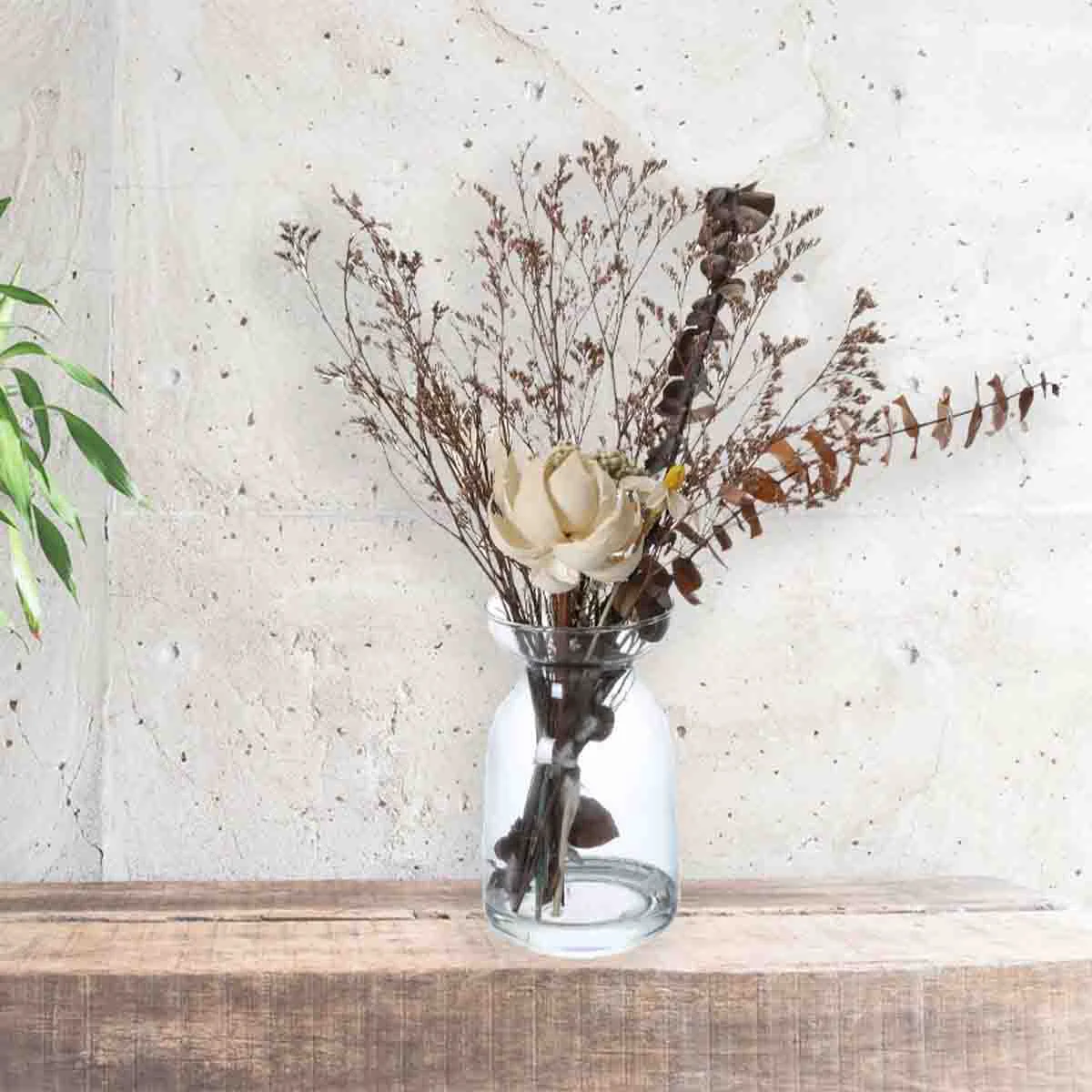 Stylish Lauren Taylor - Dried Flowers In Glass Vase Refined