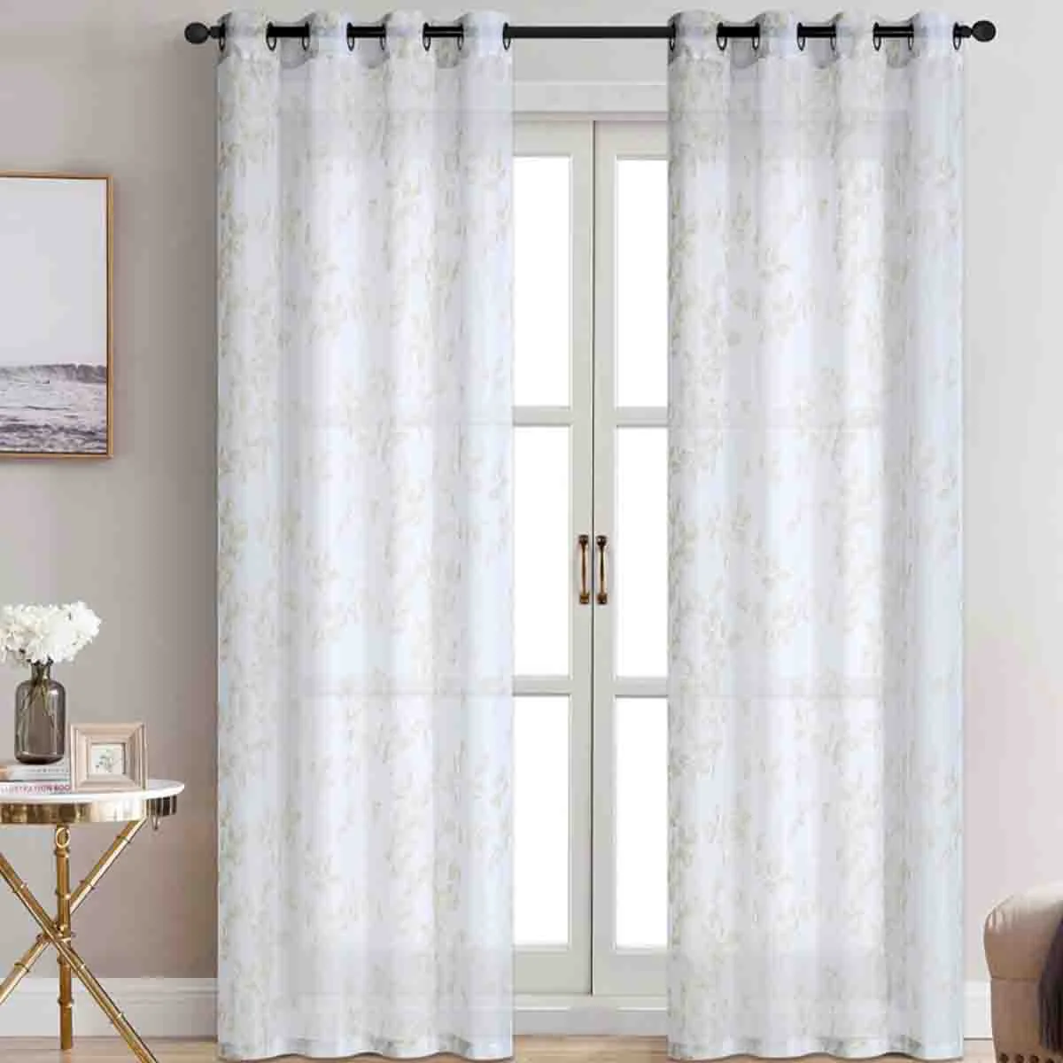 Casual Lauren Taylor - TALIA 2 Pack Sheer Grommet Panels Trusted