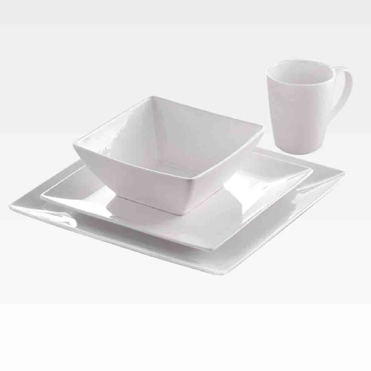 Pure White 16pc Dinnerware Set Advanced