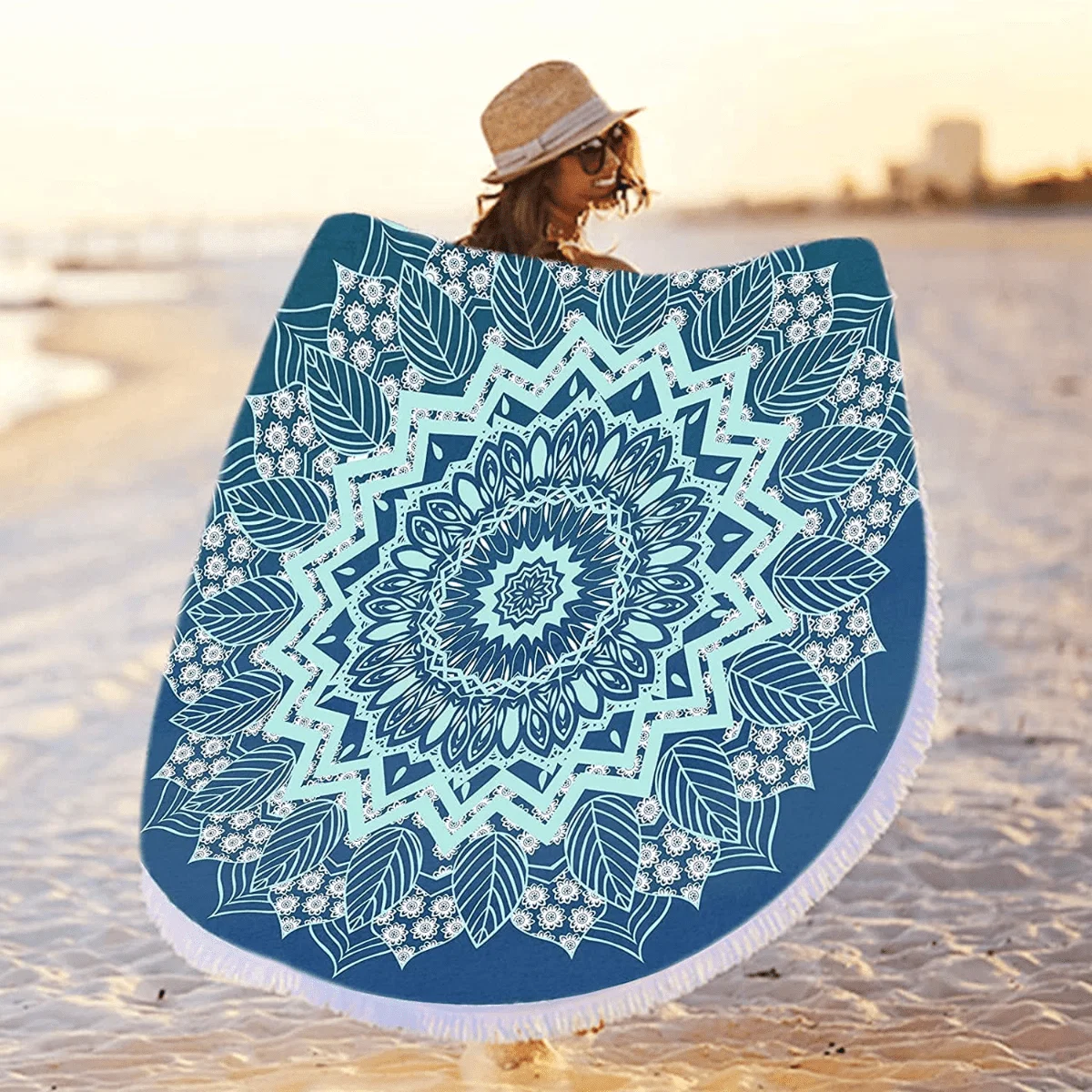 Dependable Round Beach Towels Genuine