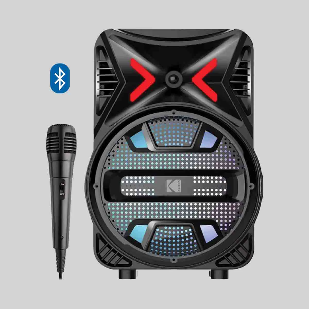 World-Class Kodak 6.5in Bluetooth Speaker With Led Lights Traditional