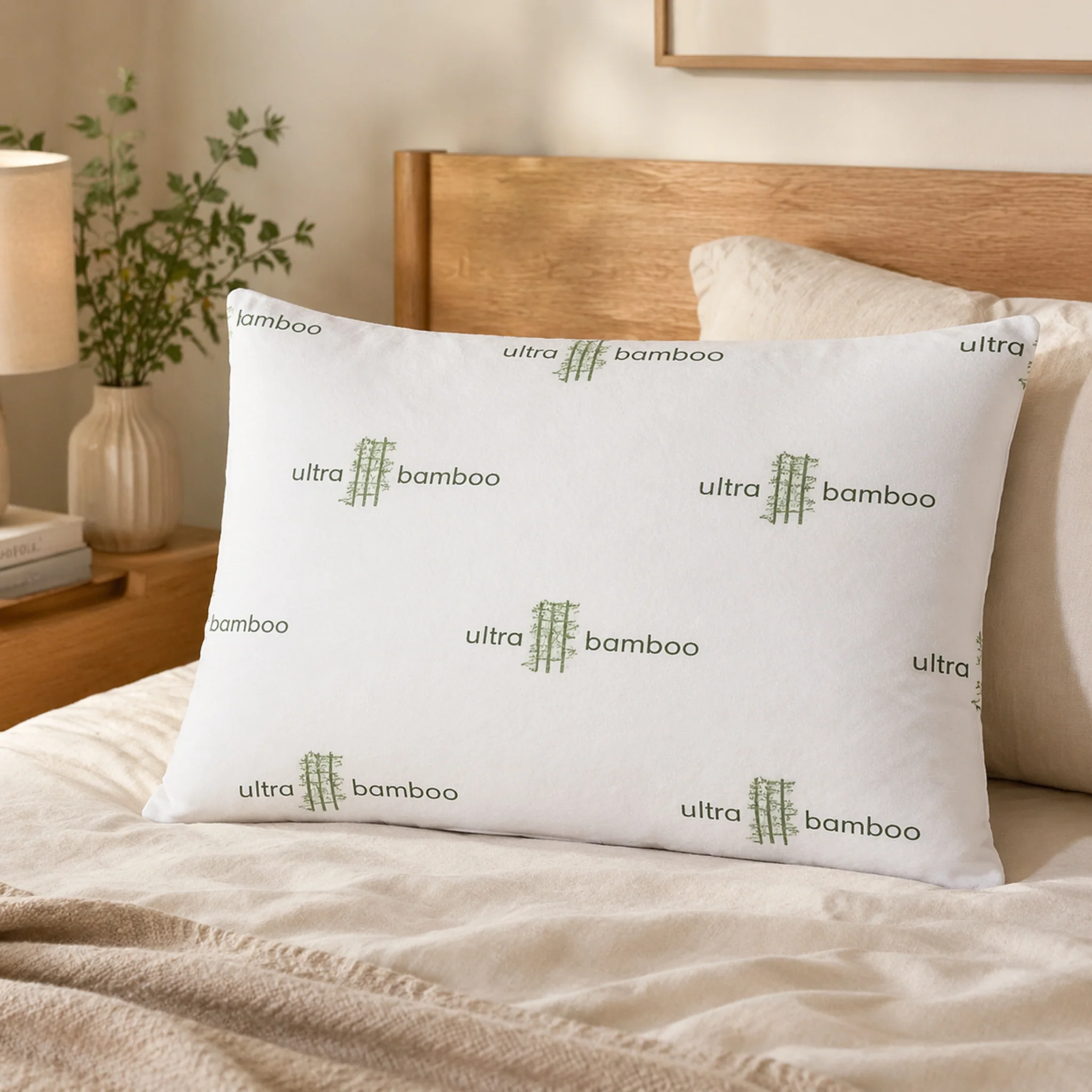 Flexible Ultra Bamboo Knited Pillow Clean